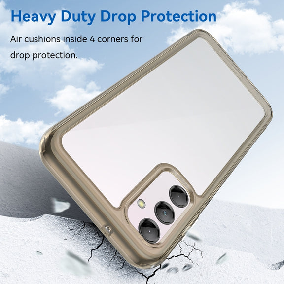 For Samsung Galaxy M14 5G Colorful Series Acrylic + TPU Phone Case(Transparent Grey)