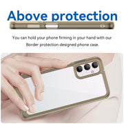 For Samsung Galaxy M14 5G Colorful Series Acrylic + TPU Phone Case(Transparent Grey)