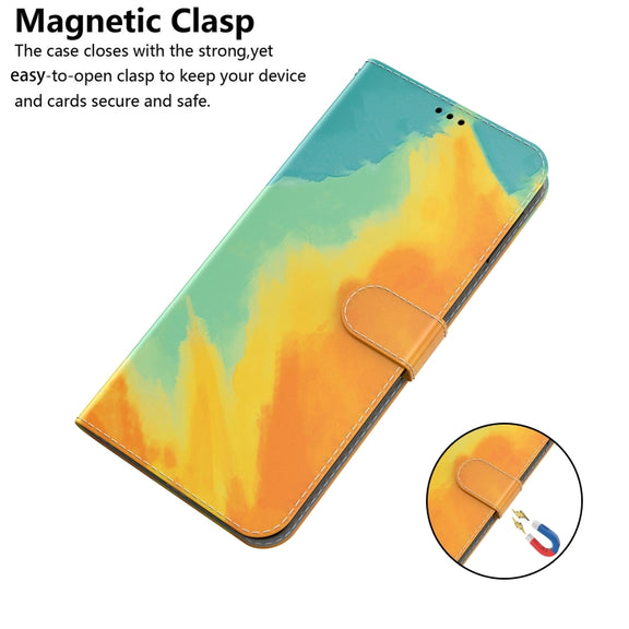 For Xiaomi Redmi 12C / 11A Watercolor Pattern Flip Leather Phone Case(Autumn Leaf)