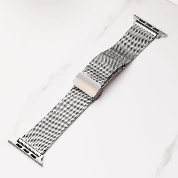 Milan Fold Buckle Metal Watch Band For Apple Watch Series 8&7 41mm / SE 2&6&SE&5&4 40mm / 3&2&1 38mm (Orange Green) - Watch Bands by PMC TechLife | Online Shopping South Africa | PMC TechLife