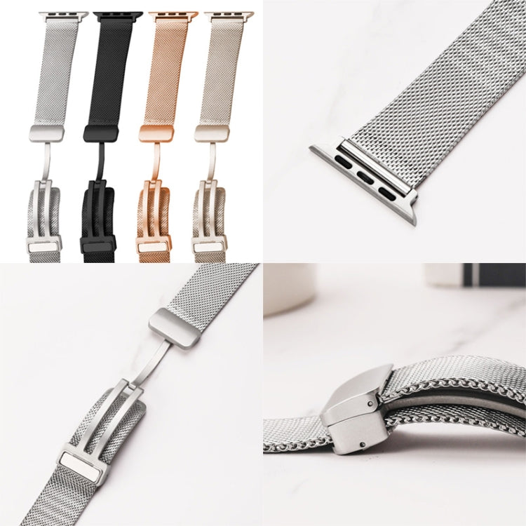 Milan Fold Buckle Metal Watch Band For Apple Watch Series 8&7 41mm / SE 2&6&SE&5&4 40mm / 3&2&1 38mm (Gradient Purple) - Watch Bands by PMC TechLife | Online Shopping South Africa | PMC TechLife