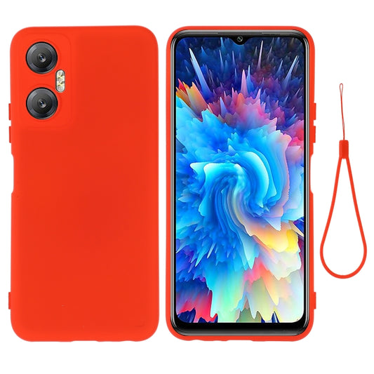 For Infinix Hot 20 5G Pure Color Liquid Silicone Shockproof Phone Case(Red) - free shipping - PMC Jewellery - Order now!