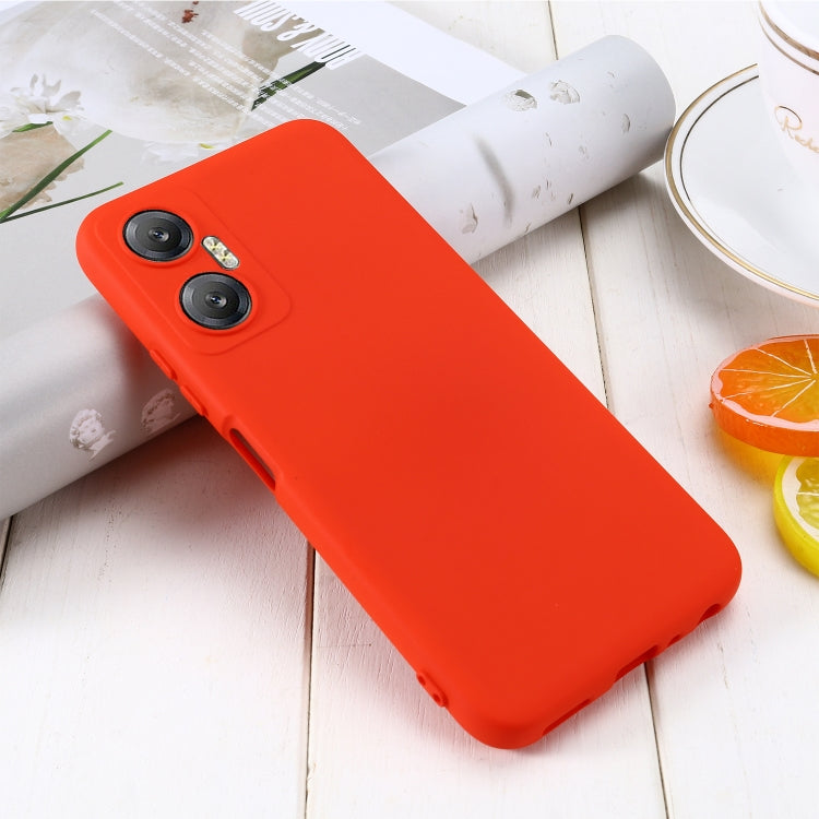 For Infinix Hot 20 5G Pure Color Liquid Silicone Shockproof Phone Case(Red) - free shipping - PMC Jewellery - Order now!