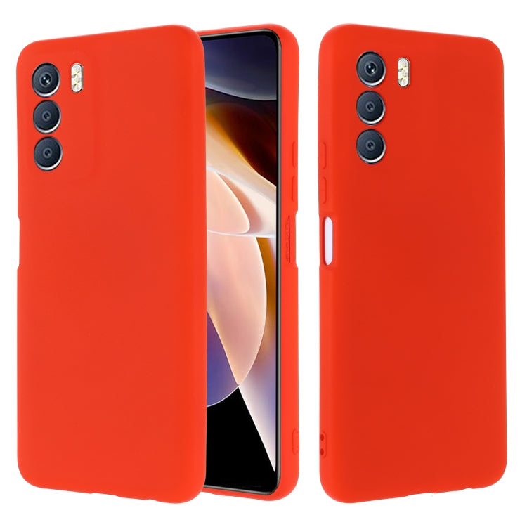 For Infinix Zero 5G 2023 Pure Color Liquid Silicone Shockproof Phone Case(Red) - free shipping - PMC Jewellery - Order now!