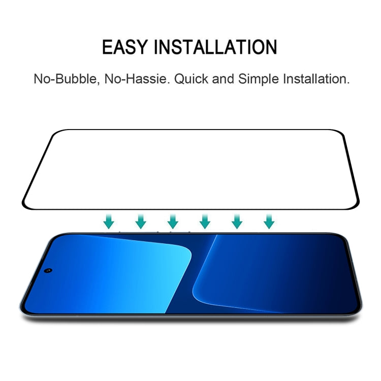 For Xiaomi 13 Ultra Edge Glue 9H HD 3D Curved Edge Tempered Glass Film(Black) - free shipping - PMC Jewellery - Order now!
