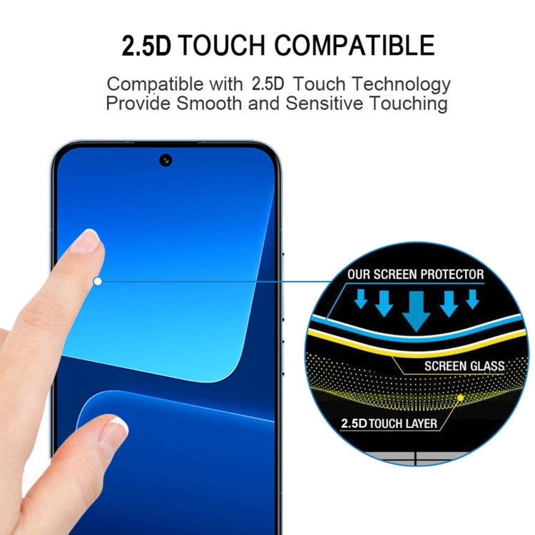 For Xiaomi 13 Ultra 25pcs Full Glue 9H HD 3D Curved Edge Tempered Glass Film(Black) - 13 Ultra Tempered Glass by PMC TechLife | Online Shopping South Africa | PMC TechLife