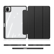 For Xiaomi Pad 6 / 6 Pro DUX DUCIS TOBY Series Antiskid Leather Tablet Case with Sleep / Wake-up Function(Black)