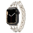 Butterfly Metal Diamond Watch Band For Apple Watch Ultra 49mm&Watch Ultra 2 49mm / Series 9&8&7 45mm / SE 3&SE 2&6&SE&5&4 44mm / 3&2&1 42mm(Starlight) - Watch Bands by PMC TechLife | Online Shopping South Africa | PMC TechLife | Buy Now Pay Later Mobicred