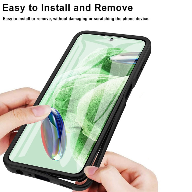 For Xiaomi Redmi Note 12 5G / Poco X5 Acrylic + TPU 360 Degrees Full Coverage Phone Case(Black) - free shipping - PMC TechLife - Order now!