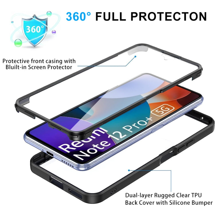 For Xiaomi Redmi Note 12 Pro 5G / Poco X5 Pro Acrylic + TPU 360 Degrees Full Coverage Phone Case(Black)