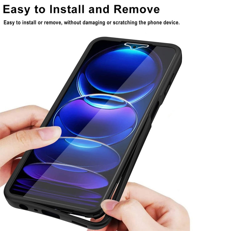 For Xiaomi Redmi Note 12 Pro 5G / Poco X5 Pro Acrylic + TPU 360 Degrees Full Coverage Phone Case(Black)