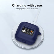For JBL Tour Pro 2 Silicone Wireless Earphone Protective Case(Black)