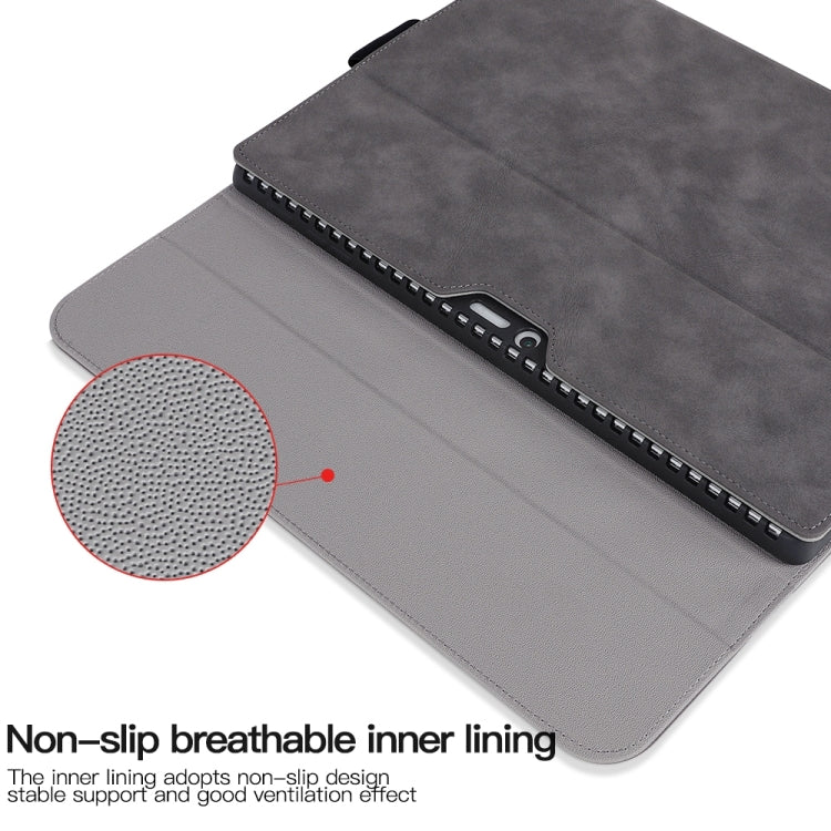For Microsoft Surface Pro X Sheepskin All-Inclusive Shockproof Protective Case with Power Bag(Black)