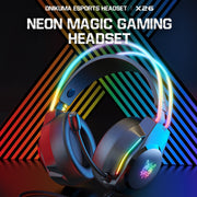 X26 USB+3.5mm RGB Wired Gaming Headset(Black)