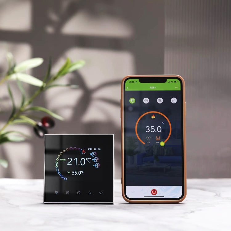 BHT-2002GALM 220V Smart Home Heating Thermostat Water Heating WiFi Thermostat(White) - Thermostat & Thermometer by PMC TechLife | Online Shopping South Africa | PMC TechLife