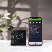 BHT-2002GBLM 220V Smart Home Heating Thermostat Electric Heating WiFi Thermostat with External Sensor Wire(Black)