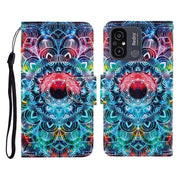 For Xiaomi Redmi 12C Colored Drawing Pattern Flip Leather Phone Case(Mandala)