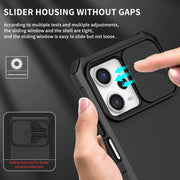 For Xiaomi Redmi Note 12 Pro 5G / Poco X5 Pro Stereoscopic Holder Sliding Camshield Phone Case(Black)