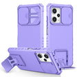 For Xiaomi Redmi Note 12 Pro 5G / Poco X5 Pro Stereoscopic Holder Sliding Camshield Phone Case(Purple) - free shipping - PMC TechLife - Order now!