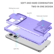 For Xiaomi Redmi Note 12 Pro 5G / Poco X5 Pro Stereoscopic Holder Sliding Camshield Phone Case(Purple)