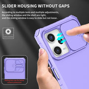 For Xiaomi Redmi Note 12 Pro 5G / Poco X5 Pro Stereoscopic Holder Sliding Camshield Phone Case(Purple)