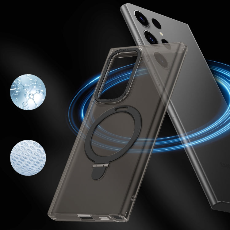 For Samsung Galaxy S22 Ultra 5G LK 3 in 1 MagSafe Magnetic Holder Phone Case(Black) - Galaxy S22 Ultra 5G Cases by PMC TechLife | Online Shopping South Africa | PMC TechLife