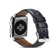 Oil Wax Genuine Leather Watch Band For Apple Watch Ultra 49mm&Watch Ultra 2 49mm / Series 9&8&7 45mm / SE 3&SE 2&6&SE&5&4 44mm / 3&2&1 42mm (Blue) - Watch Bands by PMC TechLife | Online Shopping South Africa | PMC TechLife | Buy Now Pay Later Mobicred