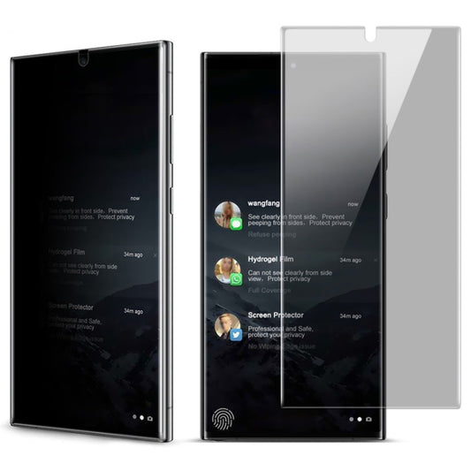 For Samsung Galaxy S23 Ultra / S22 Ultra 5G IMAK Curved Full Screen Privacy Hydraulic Film III - Galaxy S23 Ultra 5G Tempered Glass by imak | Online Shopping South Africa | PMC Jewellery | Buy Now Pay Later Mobicred
