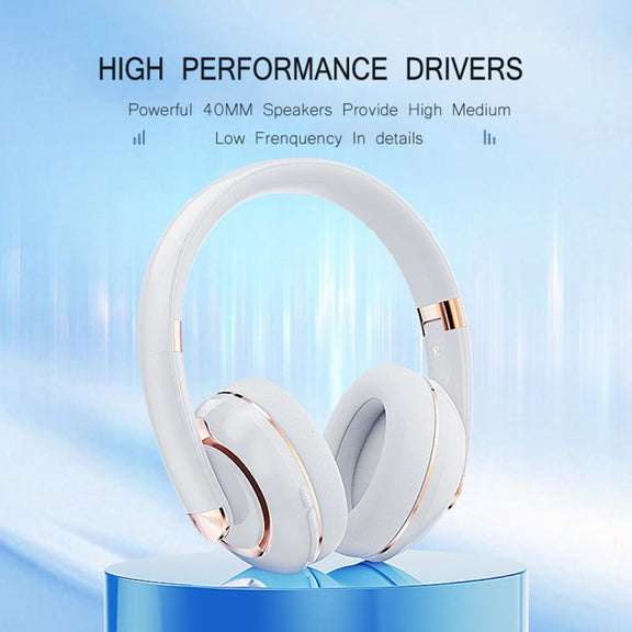 KE22 Folded Noise Reduction Wireless Bluetooth Headphones(Black)