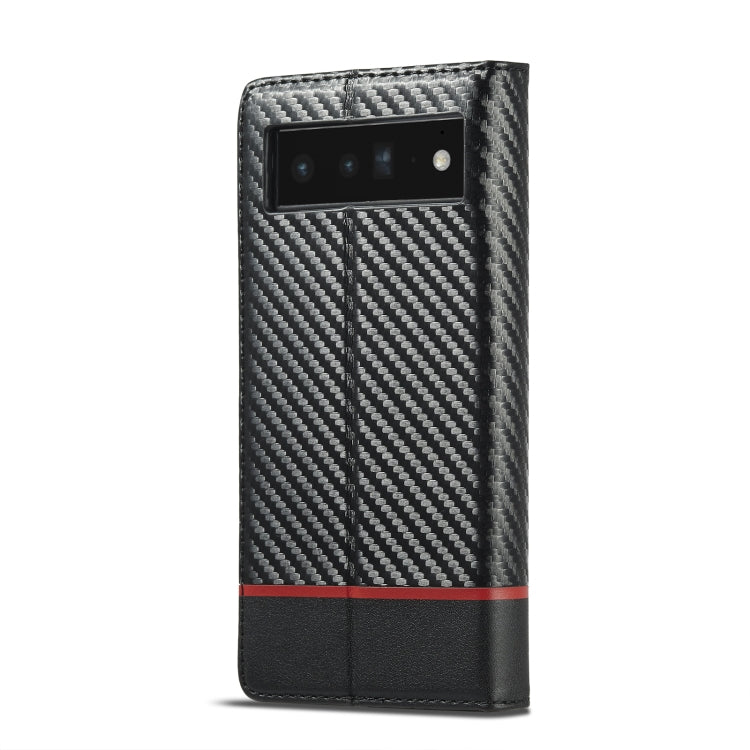 For Google Pixel 7a LC.IMEEKE Carbon Fiber Leather Phone Case(Horizontal Black) - free shipping - PMC Jewellery - Order now!