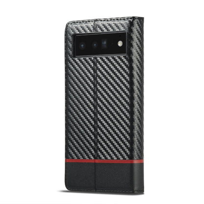 For Google Pixel 7a LC.IMEEKE Carbon Fiber Leather Phone Case(Horizontal Black) - free shipping - PMC Jewellery - Order now!