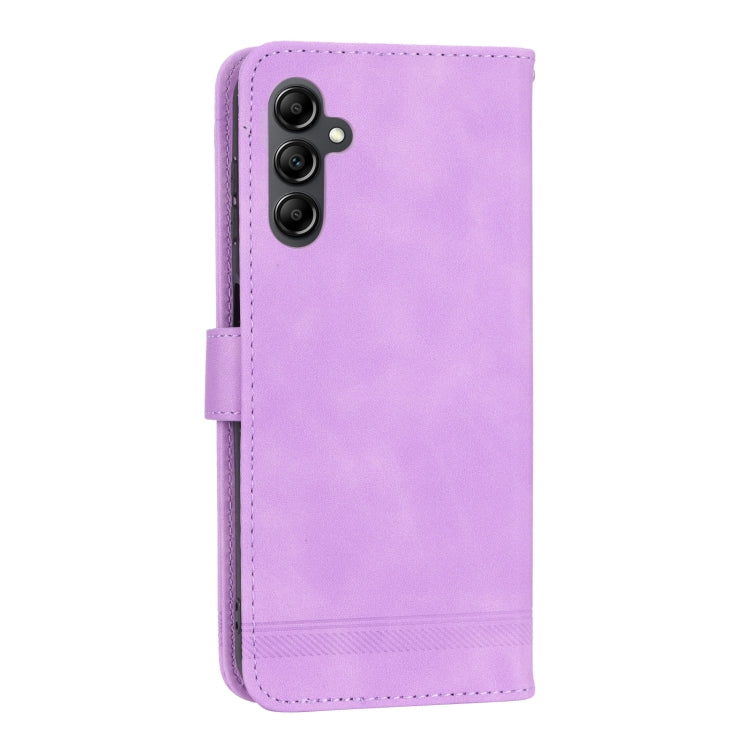For Samsung Galaxy M14 5G Global Dierfeng Dream Line TPU + PU Leather Phone Case(Purple) - free shipping - PMC TechLife - Order now!