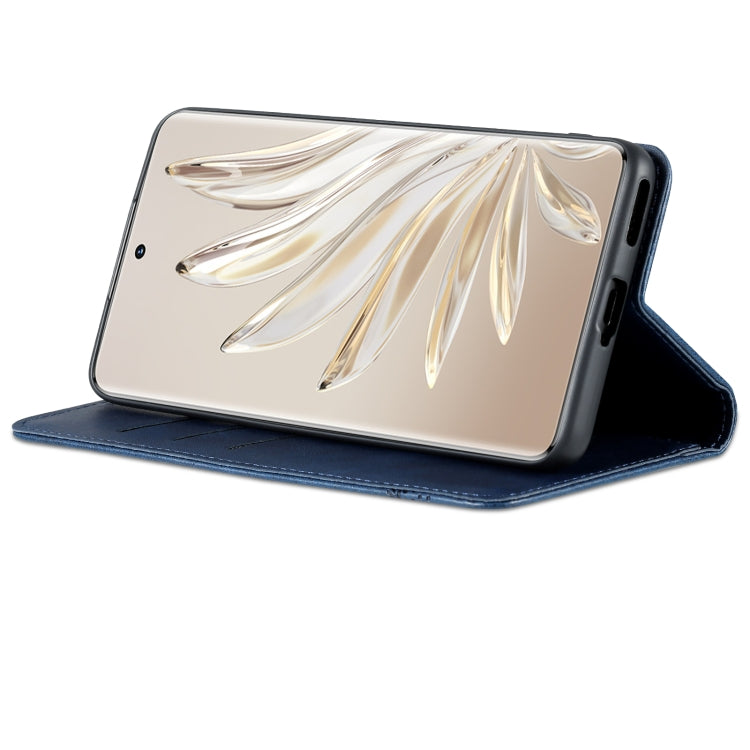 For Honor 90 Pro AZNS Magnetic Calf Texture Flip Leather Phone Case(Dark Blue) - Honor Cases by AZNS | Online Shopping South Africa | PMC TechLife | Buy Now Pay Later Mobicred