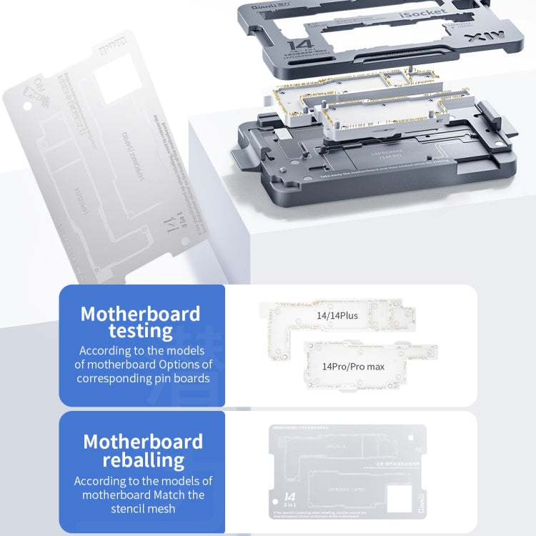 Qianli iSocket Motherboard Layered Test Fixture For iPhone 14 Series - free shipping - PMC TechLife - Order now!