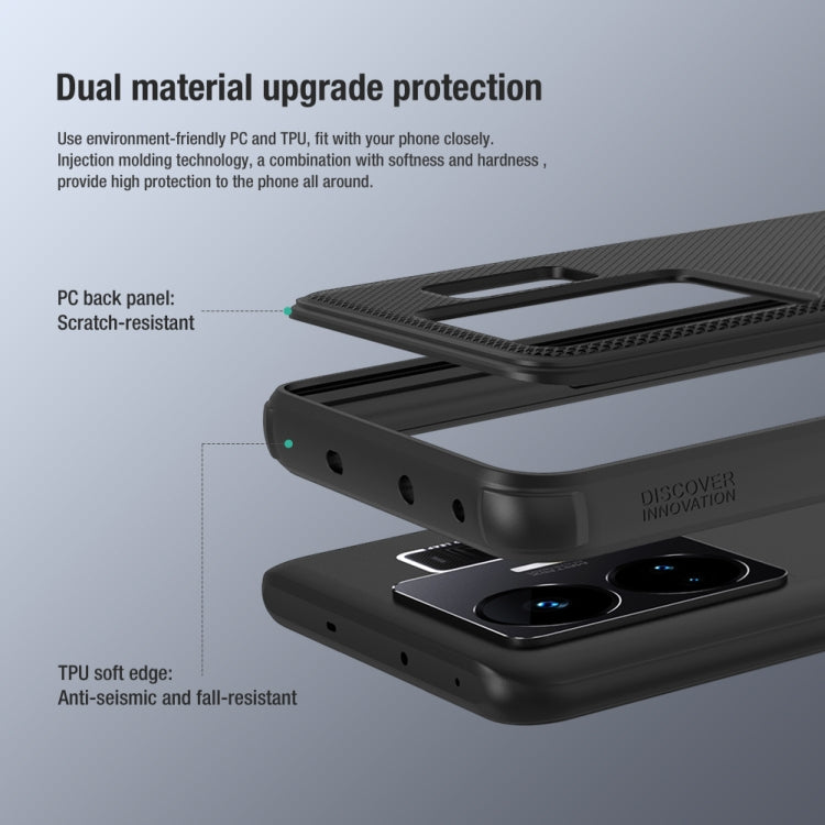 For Realme GT Neo 5 NILLKIN Frosted Shield Pro PC + TPU Phone Case(Black) - Realme Cases by NILLKIN | Online Shopping South Africa | PMC Jewellery | Buy Now Pay Later Mobicred