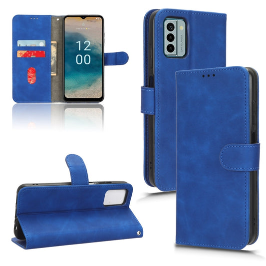For Nokia G22 Skin Feel Magnetic Flip Leather Phone Case(Blue) - free shipping - PMC Jewellery - Order now!