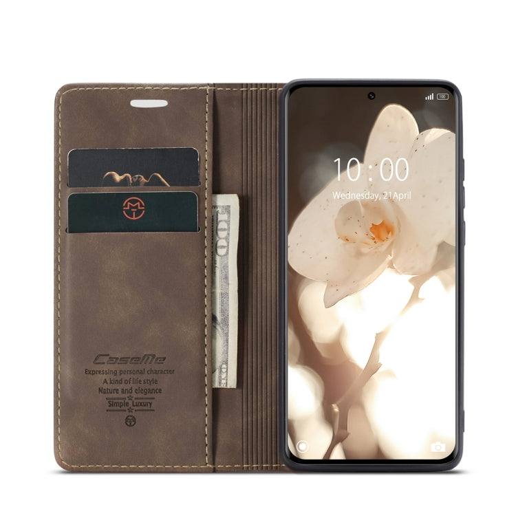 For Xiaomi 13 Pro CaseMe 013 Multifunctional Horizontal Flip Leather Phone Case(Coffee) - free shipping - PMC TechLife - Order now!