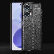 For Xiaomi Redmi Note 12 Turbo Litchi Texture Shockproof TPU Phone Case(Black)