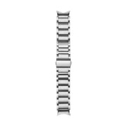 For Samsung Galaxy Watch5 / Watch5 Pro / Watch4 / Watch4 Classic Universal Titanium Alloy Three Plants Flat Buckle Watch Band(Silver)
