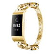 For Fitbit Charge 3 / 4 Sun Moon Star Diamond Metal Watch Band(Gold) - Smart Wear by PMC TechLife | Online Shopping South Africa | PMC TechLife