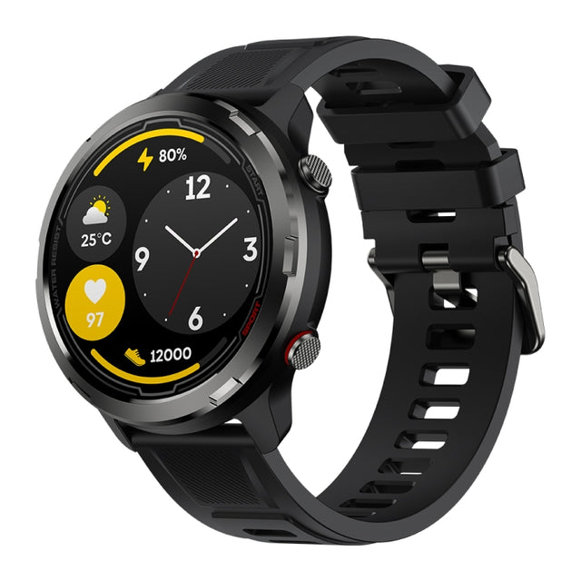 Zeblaze Stratos 2 Lite 1.32 inch IPS Screen 5 ATM Water-resistant GPS Smart Watch, Support Heart Rate Monitoring / Sports Mode(Black)