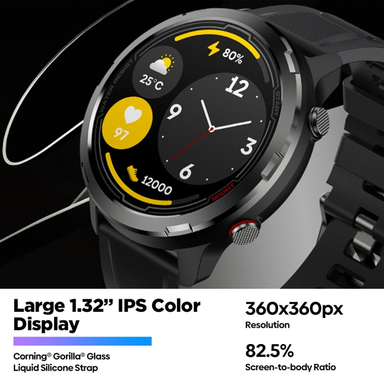 Zeblaze Stratos 2 Lite 1.32 inch IPS Screen 5 ATM Waterproof GPS Smart Watch, Support Heart Rate Monitoring / Sports Mode(Black) - free shipping - PMC TechLife - Order now!