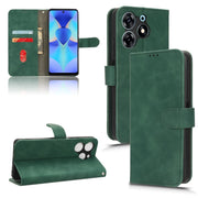 For TECNO Spark 10 Pro Skin Feel Magnetic Flip Leather Phone Case(Green)