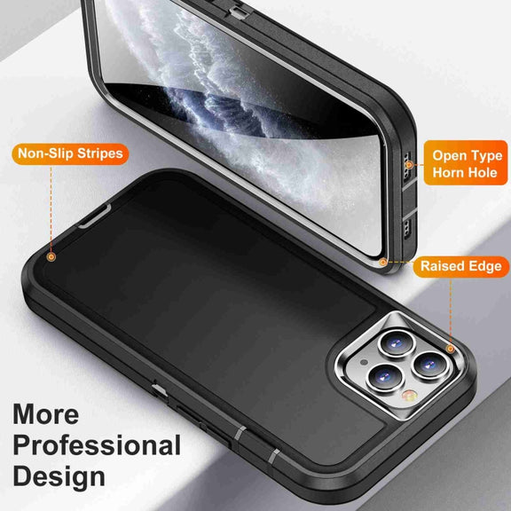 For iPhone 11 Pro Life Water-resistant Rugged Phone Case(Black)