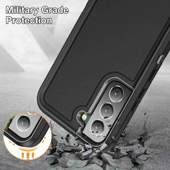 For Samsung Galaxy S23 5G Life Water-resistant Rugged Phone Case(Black)