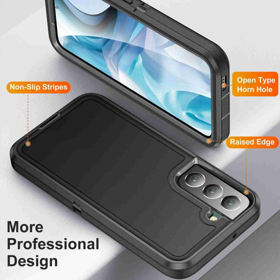For Samsung Galaxy S23 5G Life Water-resistant Rugged Phone Case(Black)