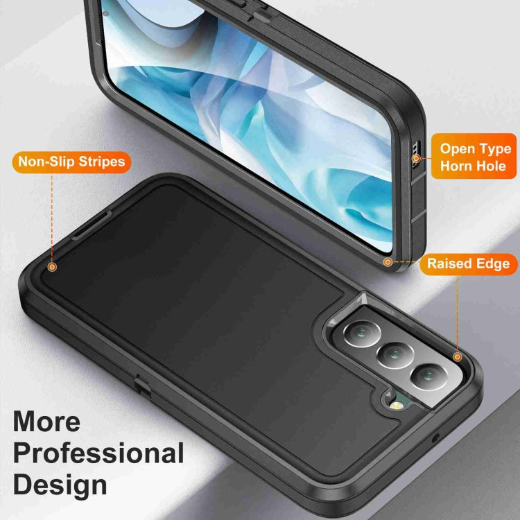 For Samsung Galaxy S23 5G Life Water-resistant Rugged Phone Case(Black)