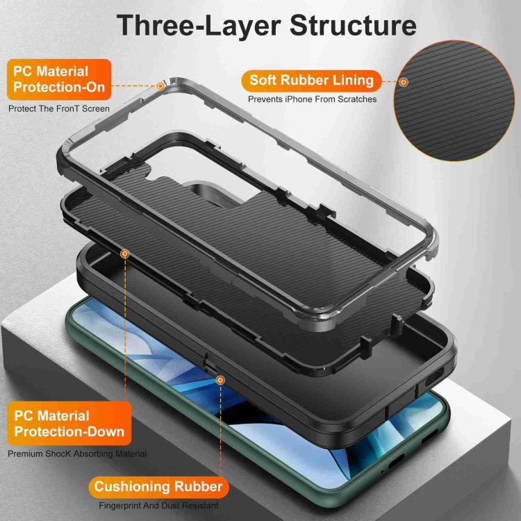 For Samsung Galaxy S23 5G Life Water-resistant Rugged Phone Case(Black)