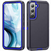 For Samsung Galaxy S23 5G Life Water-resistant Rugged Phone Case(Dark Blue + Royal Blue)