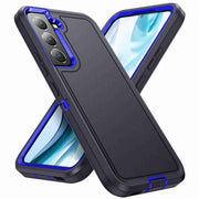 For Samsung Galaxy S23 5G Life Water-resistant Rugged Phone Case(Dark Blue + Royal Blue)